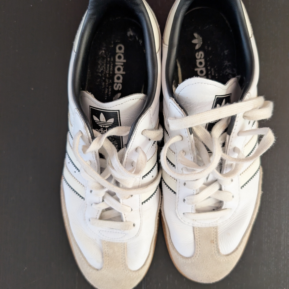Adidas White and Black Sneakers